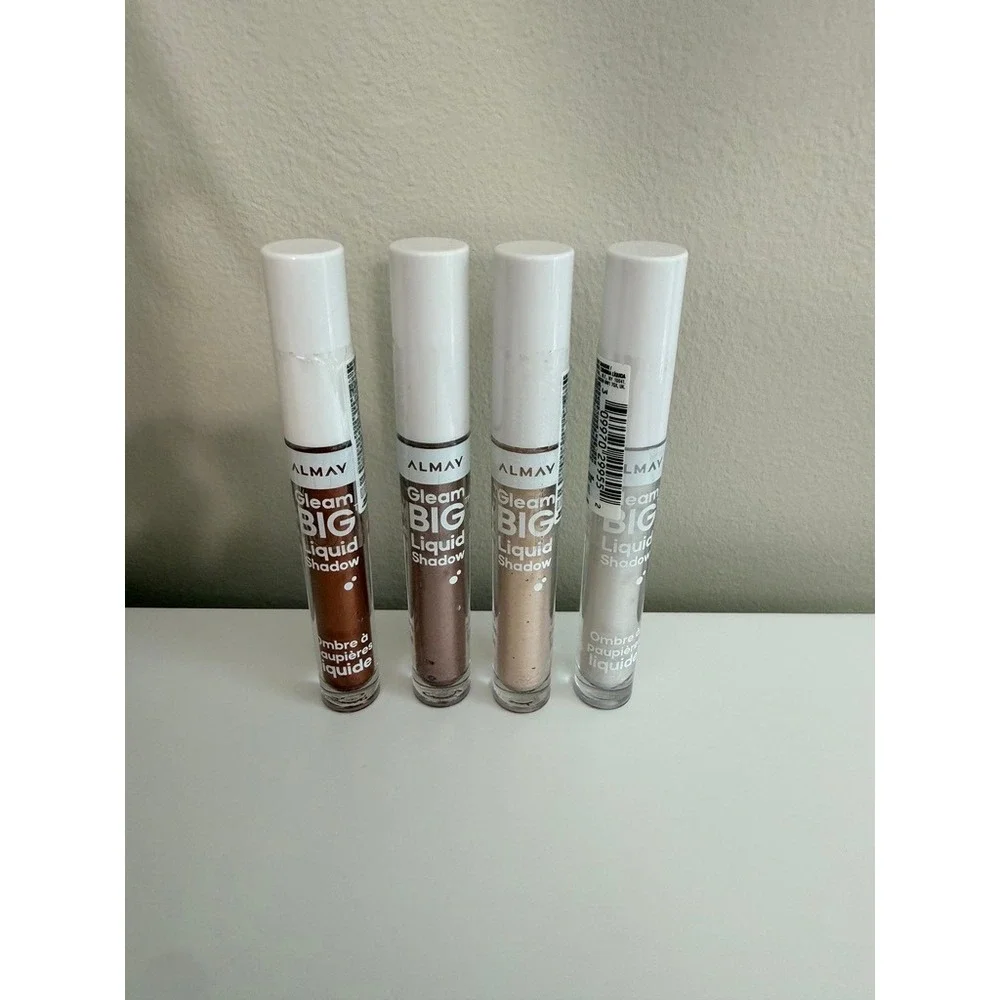 Almay Gleam BIG Liquid Shadow Women 4 Pack Multi Metallic Shimmer NWT